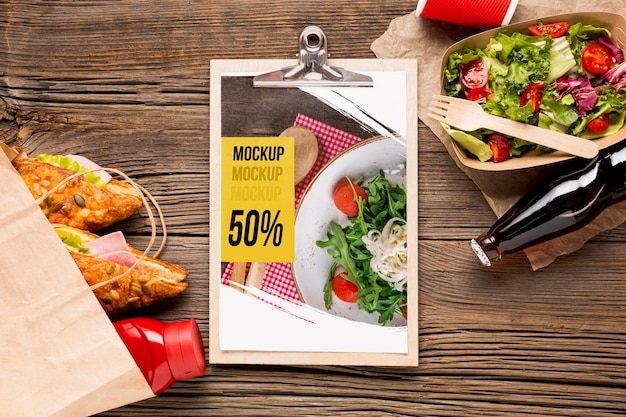 Download Free PSD | Delicious street food concept mock-up