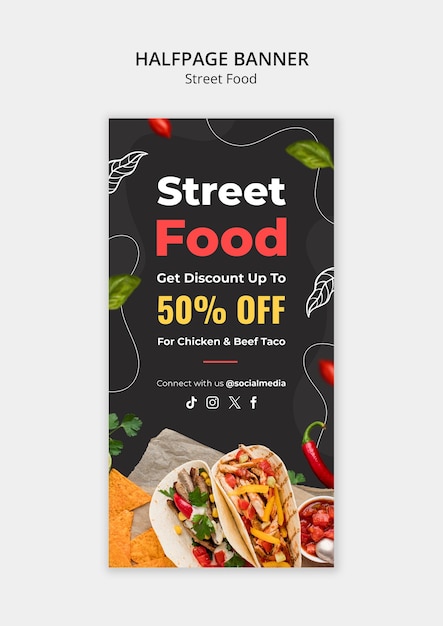 Delicious street food template