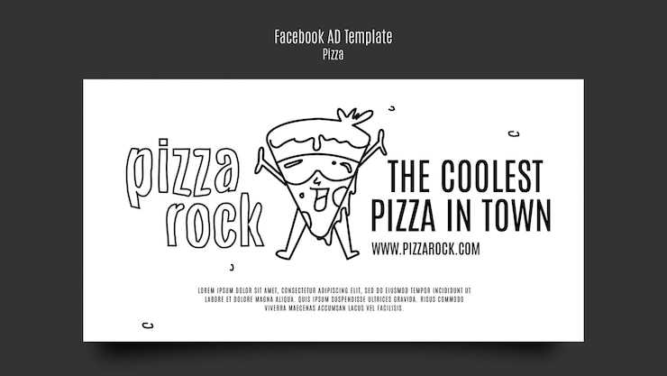 Free PSD delicious traditional pizzeria facebook template