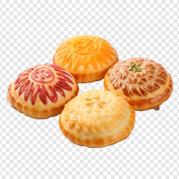 Free PSD delicious uzbek pastries isolated on transparent background