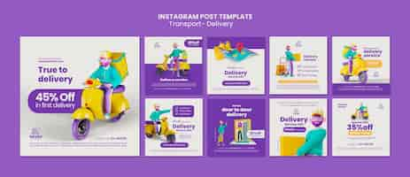 Free PSD delivery design template