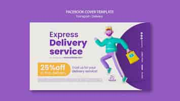 Free PSD delivery design template