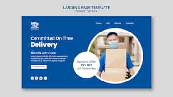 Free PSD delivery service landing page