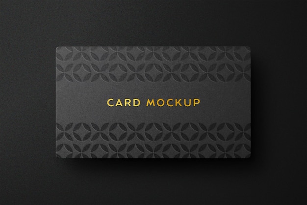 Deluxe card logo mockup design