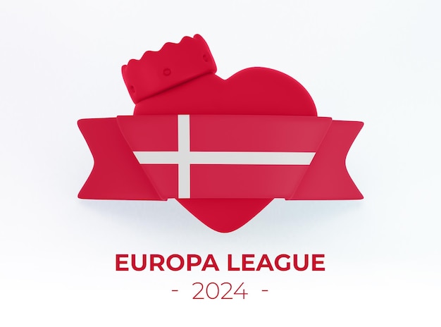 Free PSD denmark heart banner