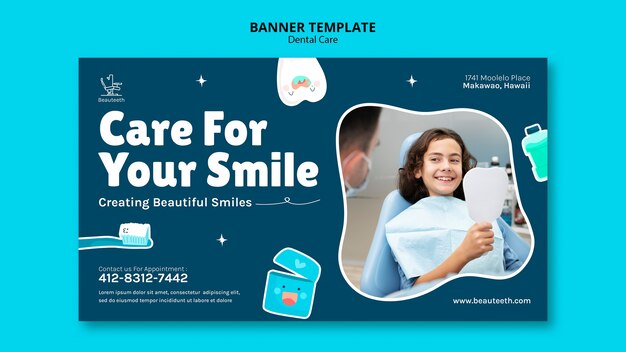 dental care banner template