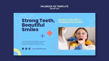 PSD gratuito modello facebook per cure odontoiatriche