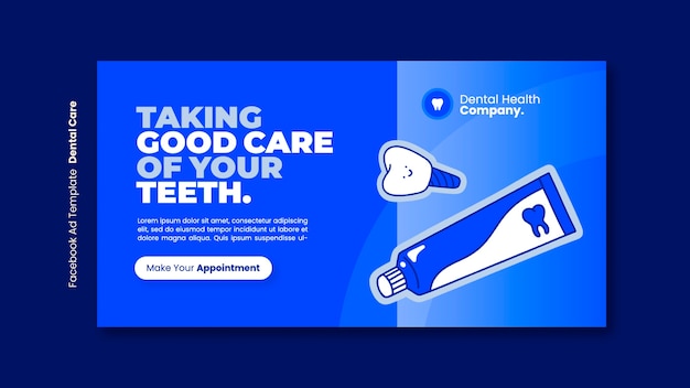 Dental care  facebook template