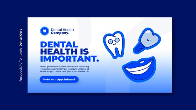 dental care  facebook template