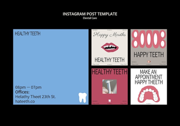 Dental care  instagram posts