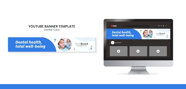 Free PSD dental care template design