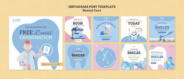 無料PSD 歯科医療テンプレートのデザイン