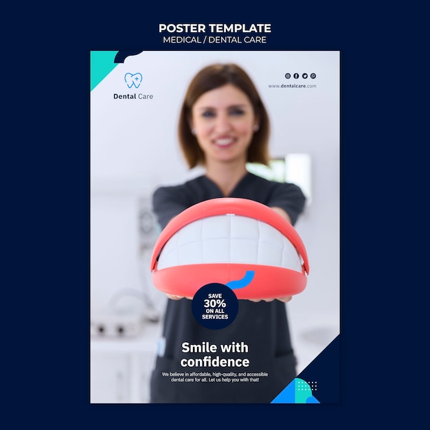 Free PSD dental examination poster