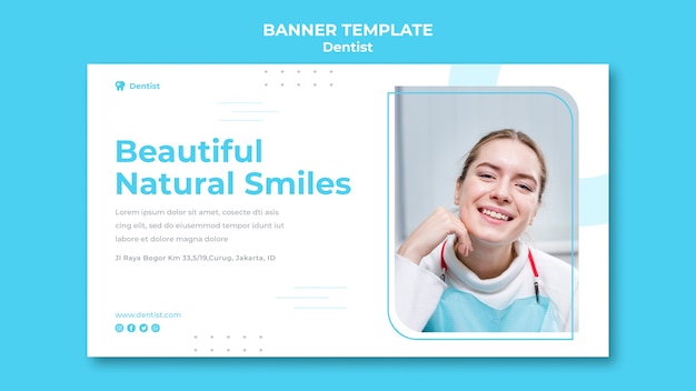 Dentist ad banner template