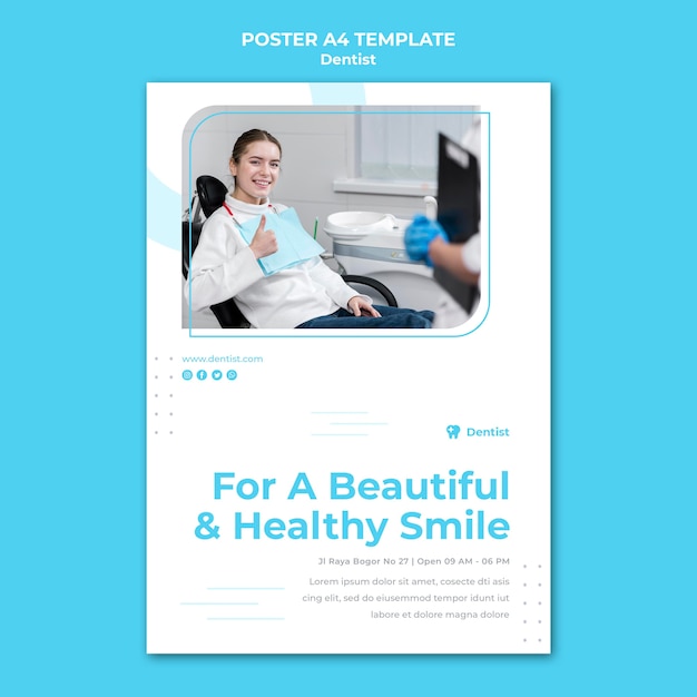 Free PSD dentist ad flyer template