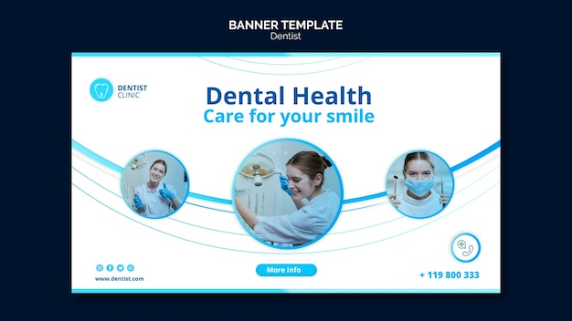 PSD gratuito banner design dentista