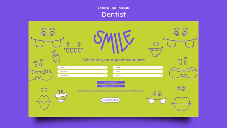 Free PSD dentist template design