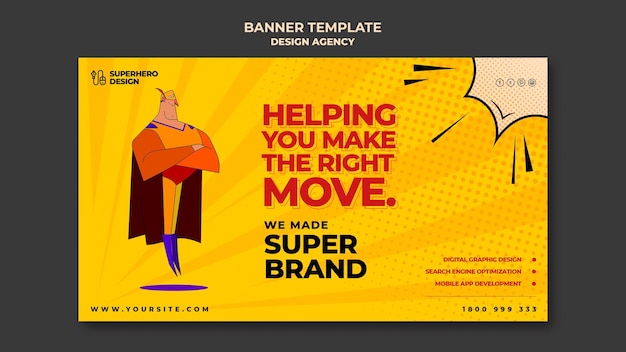 Design agency banner template