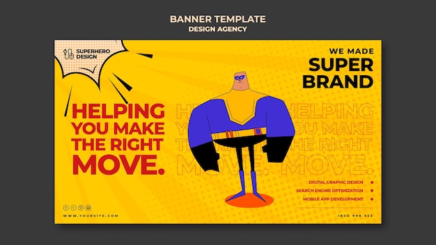 Design agency banner template