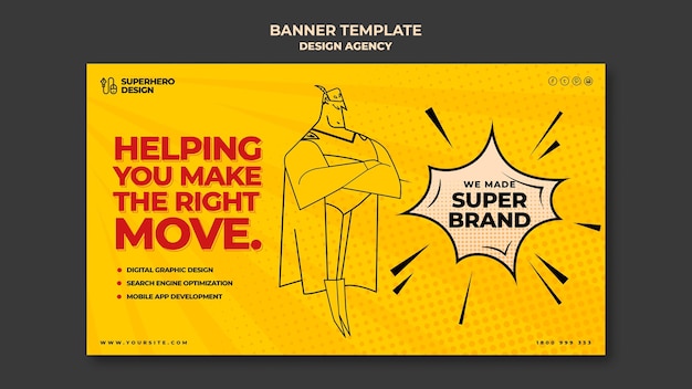 Design agency banner template