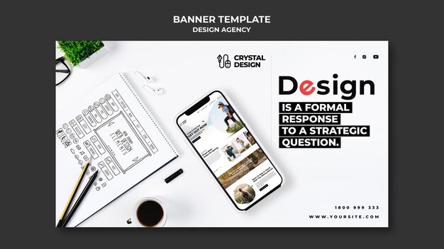 Design agency horizontal banner