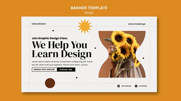 PSD gratuito modello di progettazione banner design