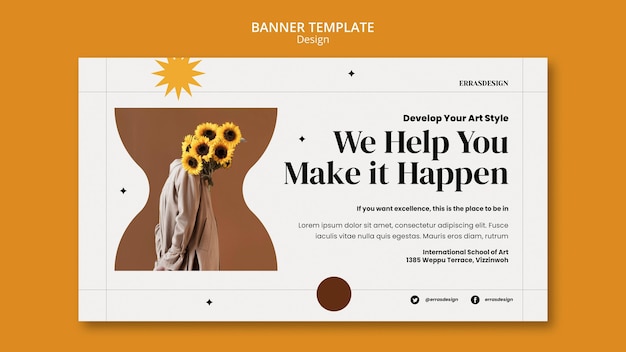 Design banner design template