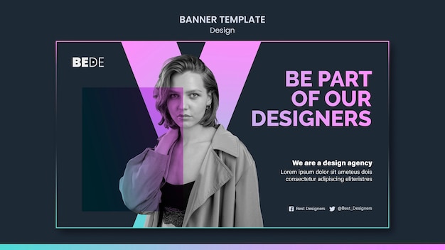 PSD gratuito modello di banner di design