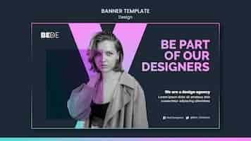 PSD gratuito modello di banner di design