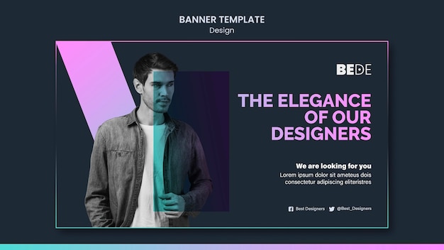 PSD gratuito modello di banner di design