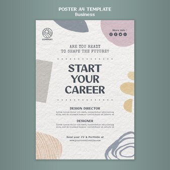 Design career print template