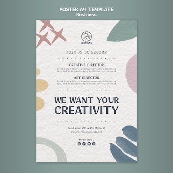 Design career print template