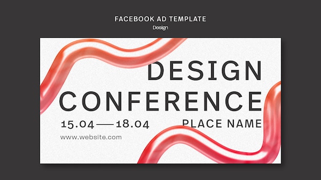 Design conference facebook  template