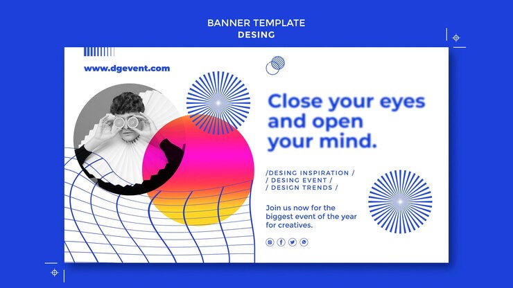 Free PSD design event banner template