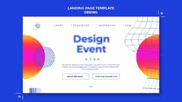무료 PSD 디자인 이벤트 랜딩 페이지 템플릿