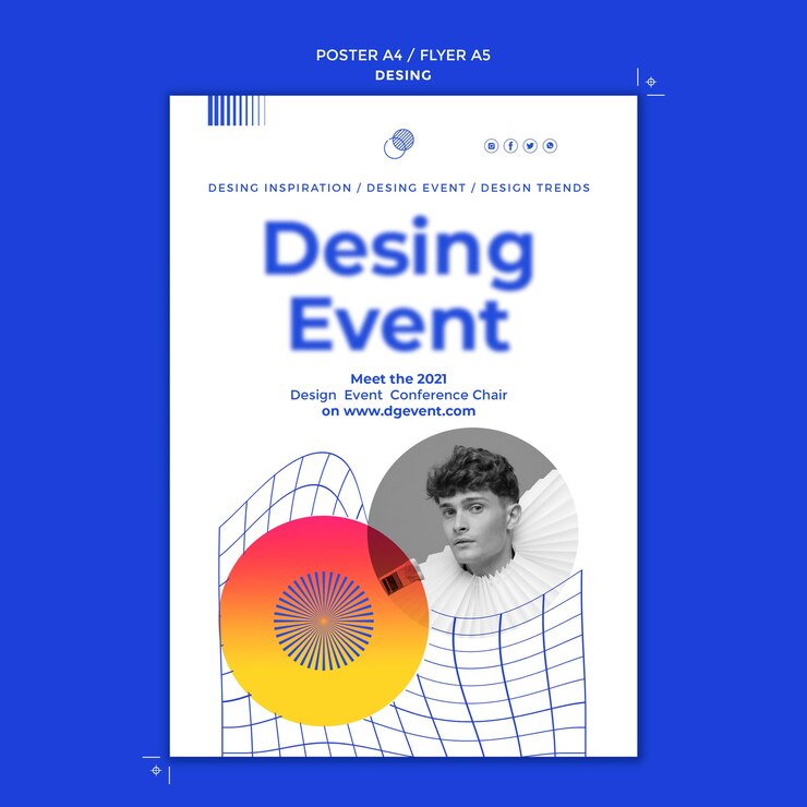 무료 PSD 디자인 이벤트 인쇄 템플릿