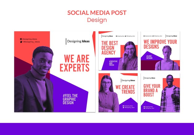 Design experts social media post