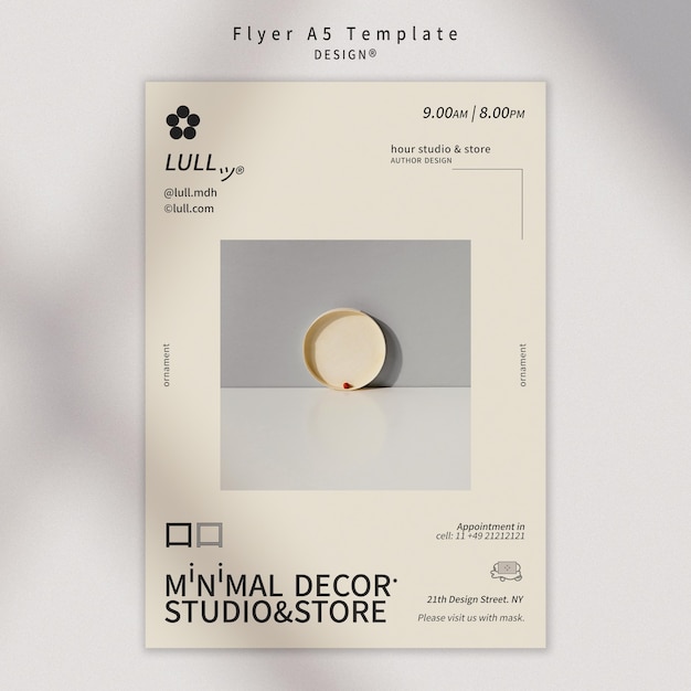 Design Interior Flyer Template – Free PSD Download