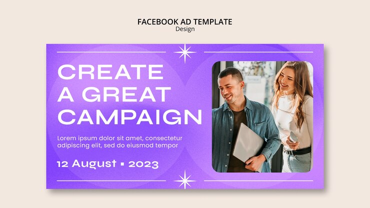 Бесплатный PSD шаблон facebook стратегии дизайна