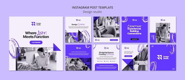 Free PSD design studio template design