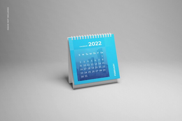 Desk calendar mockup