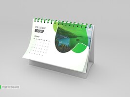 Free PSD desk calendar mockup