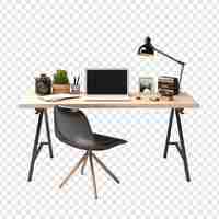 Free PSD desk isolated on transparent background