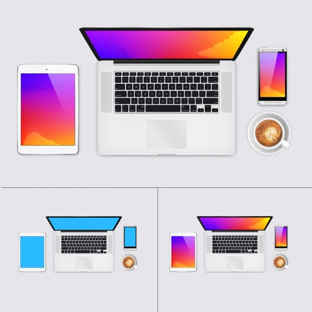 PSD gratuito dispositivi mock up modello