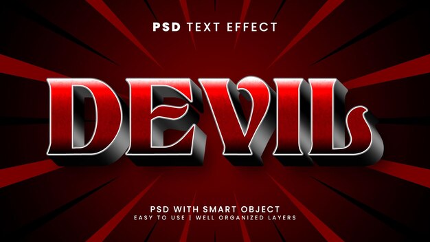 Devil blood editable text effect with horror and scary text style