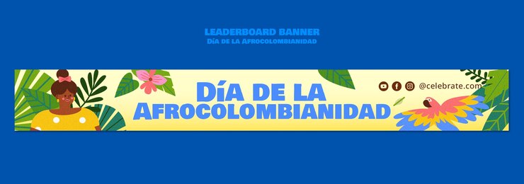 Free PSD día de la afrocolombianidad celebration template