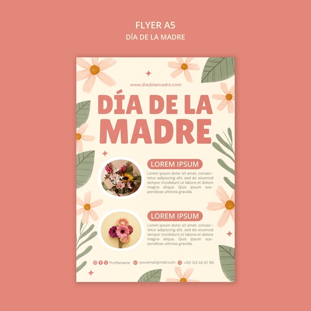 무료 PSD dia de la madre 템플릿 디자인