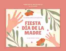 Free PSD dia de la madre template design