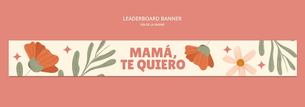 Free PSD dia de la madre template design