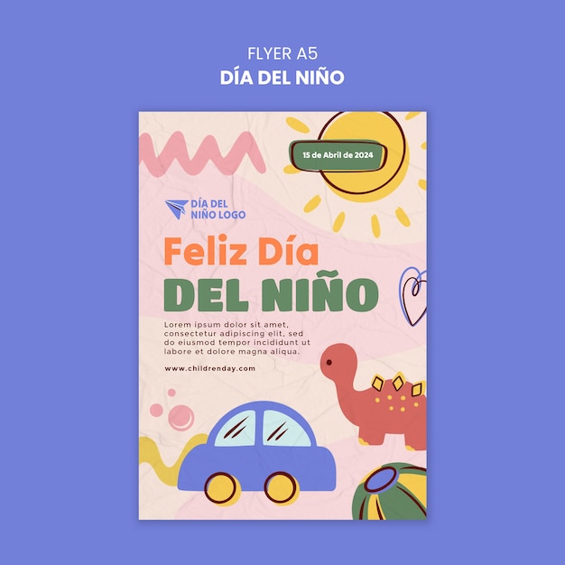 dia del nino  template design
